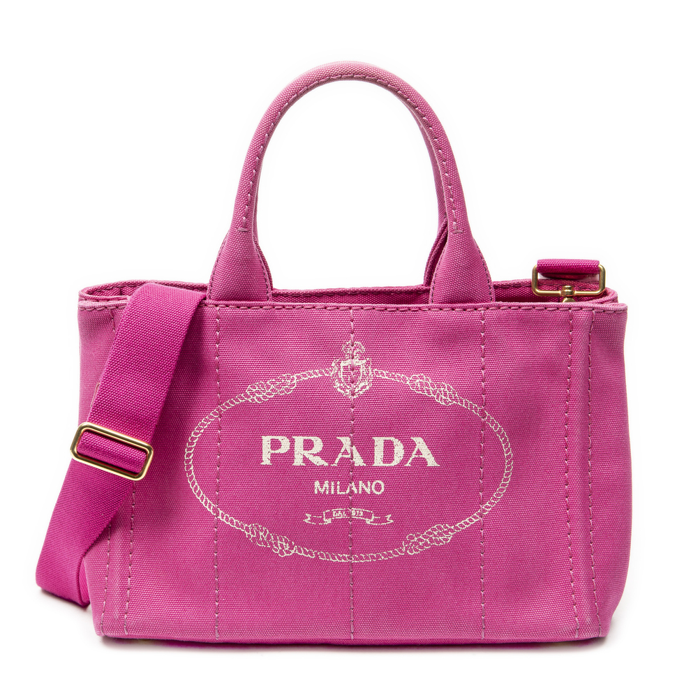 Prada Small Canapa Tote